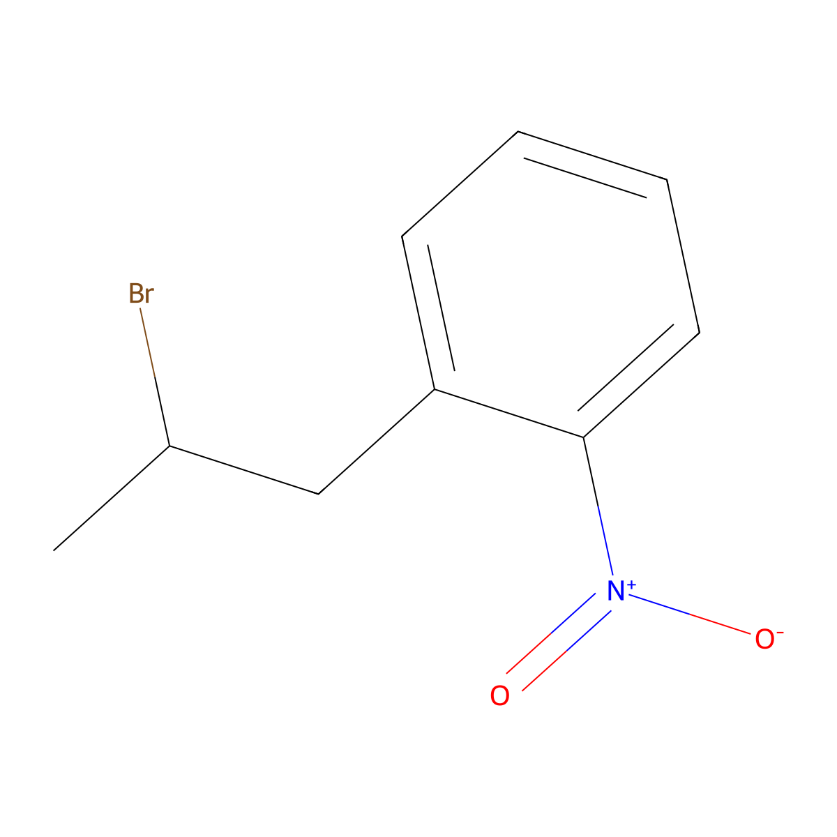 1-(2-Bromopropyl)-2-nitrobenzene molecular structure, CAS 80643-84-1