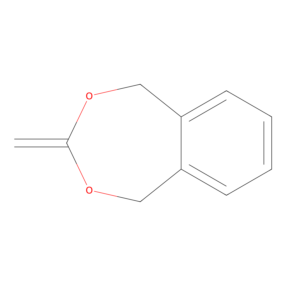 2,4-Benzodioxepin, 1,5-dihydro-3-methylene- molecular structure, CAS 80649-14-5