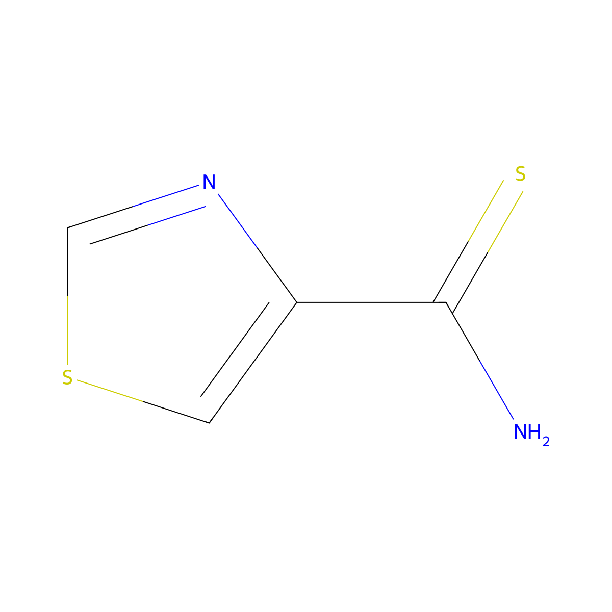 Thiazole-4-carbothioamide molecular structure, CAS 80653-66-3