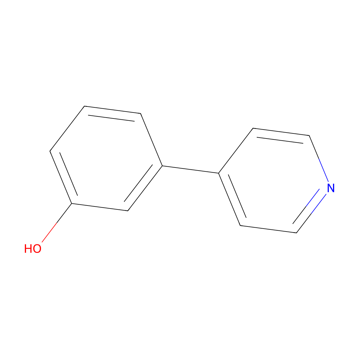 3-(Pyridin-4-yl)phenol molecular structure, CAS 80653-80-1