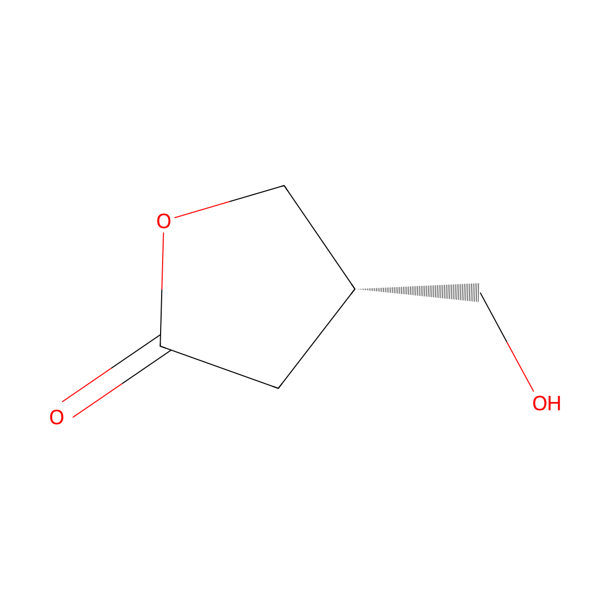 (4S)-4-(Hydroxymethyl)oxolan-2-one molecular structure, CAS 80656-71-9