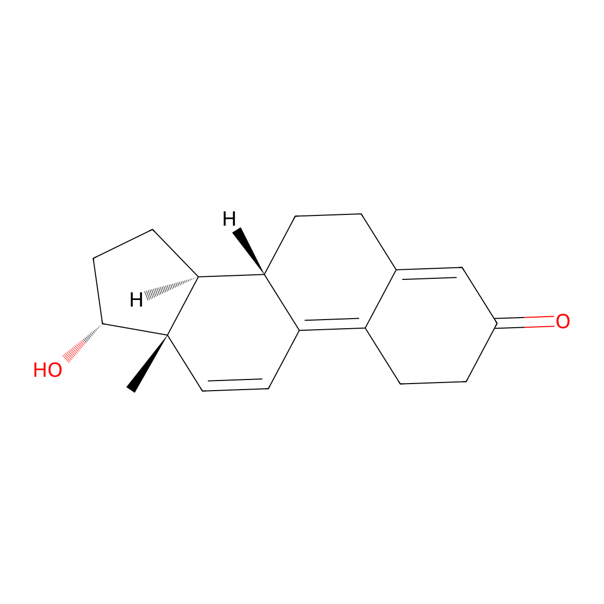 17alpha-Trenbolone molecular structure, CAS 80657-17-6