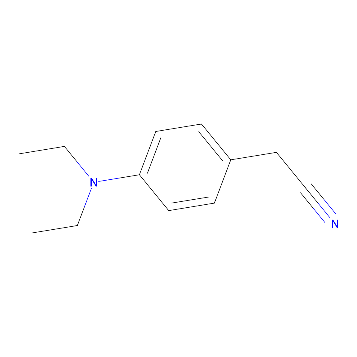 2-[4-(Diethylamino)phenyl]acetonitrile molecular structure, CAS 806605-05-0