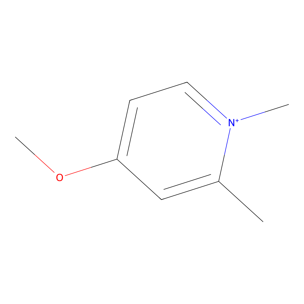 4-Methoxy-1,2-dimethylpyridinium molecular structure, CAS 806608-91-3