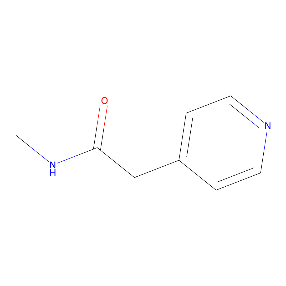 N-Methyl-2-pyridin-4-ylacetamide molecular structure, CAS 806609-49-4