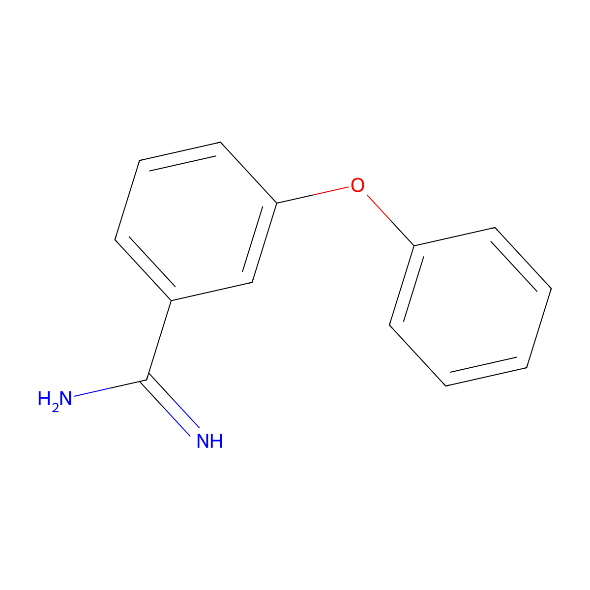 3-Phenoxybenzene-1-carboximidamide molecular structure, CAS 806615-81-6