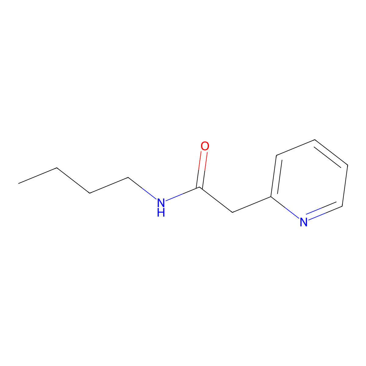 N-Butyl-2-(pyridin-2-yl)acetamide molecular structure, CAS 806619-17-0