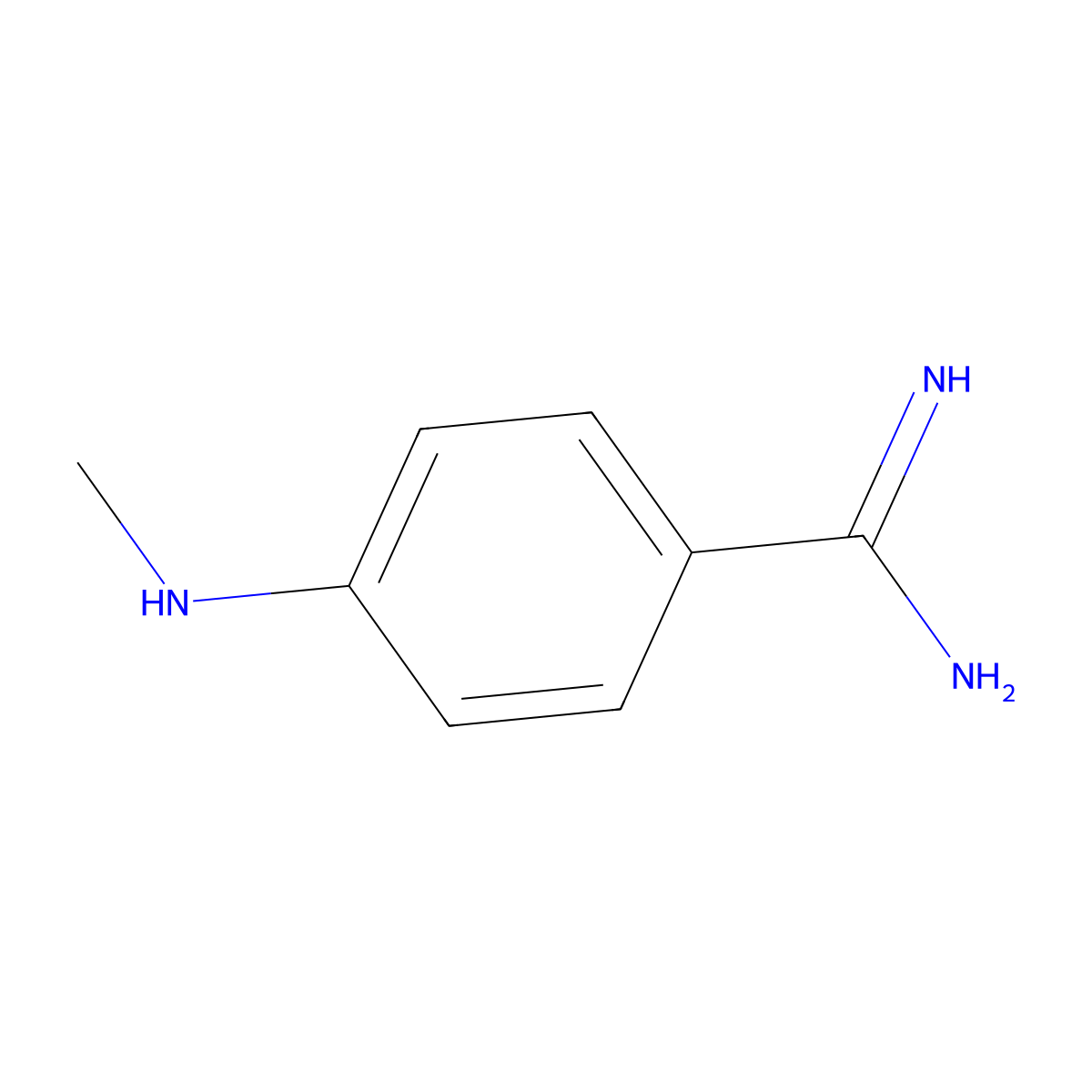 4-(Methylamino)benzene-1-carboximidamide molecular structure, CAS 806632-62-2