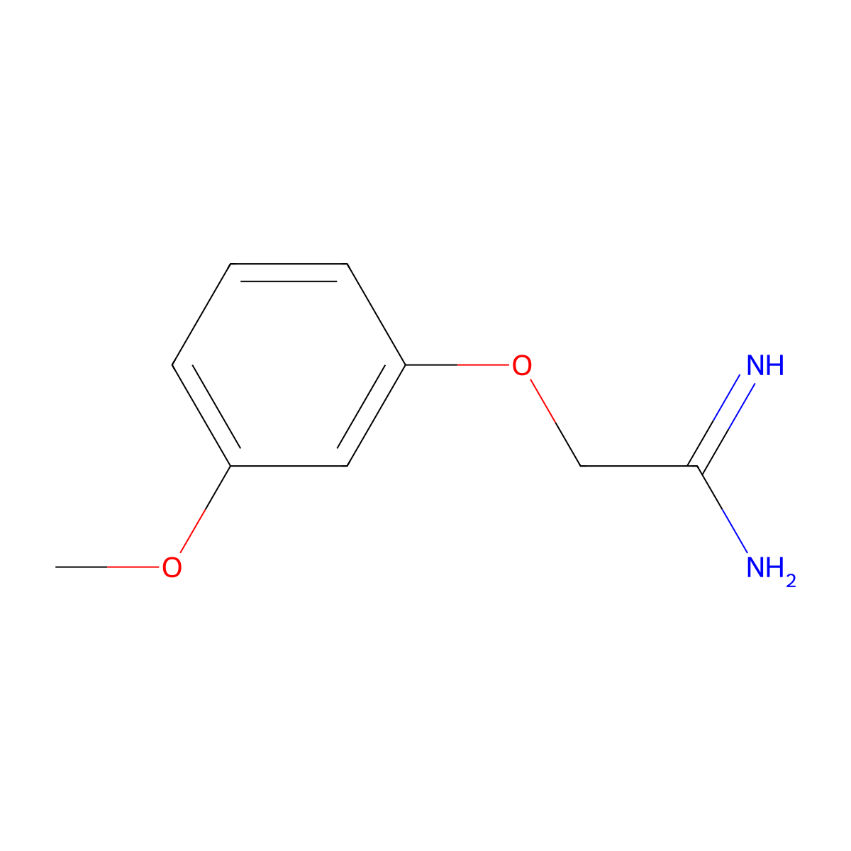 2-(3-Methoxyphenoxy)ethanimidamide molecular structure, CAS 806634-36-6