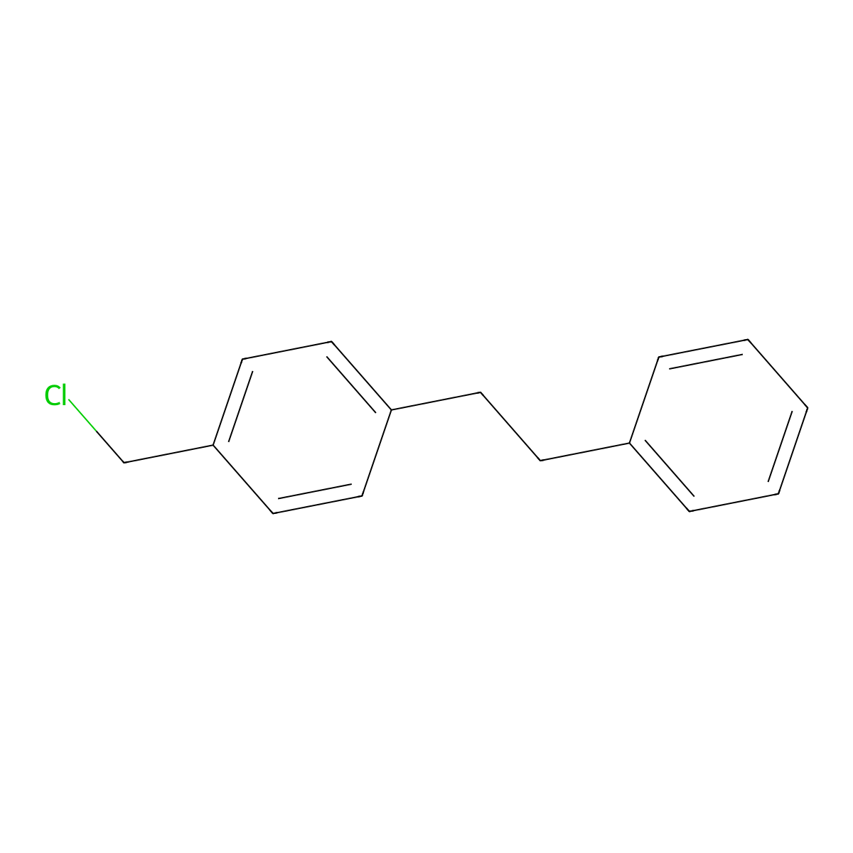 4-Phenethylbenzyl chloride molecular structure, CAS 80676-35-3