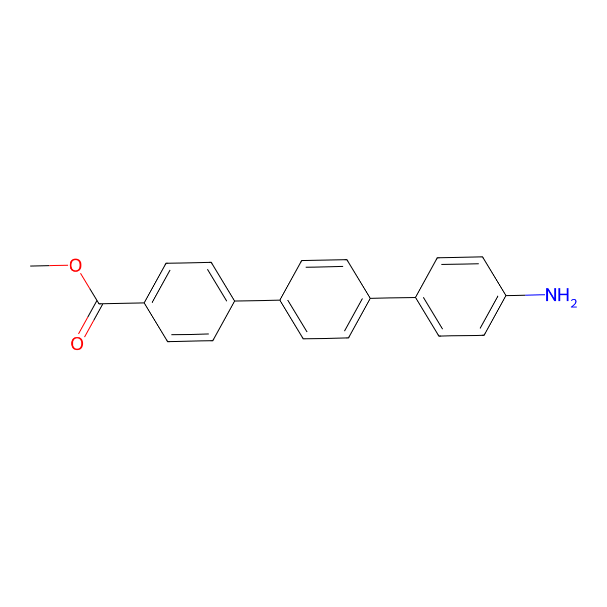 4-Amino-4''-carbomethoxy-p-terphenyl molecular structure, CAS 80678-95-1