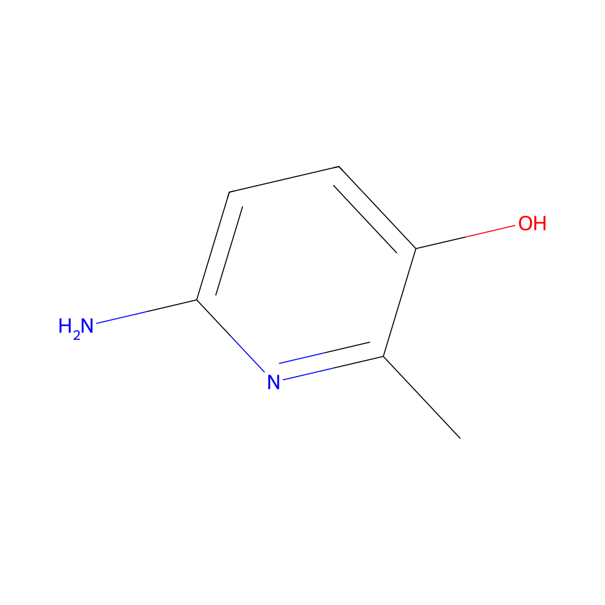 6-Amino-2-methylpyridin-3-ol molecular structure, CAS 80683-84-7