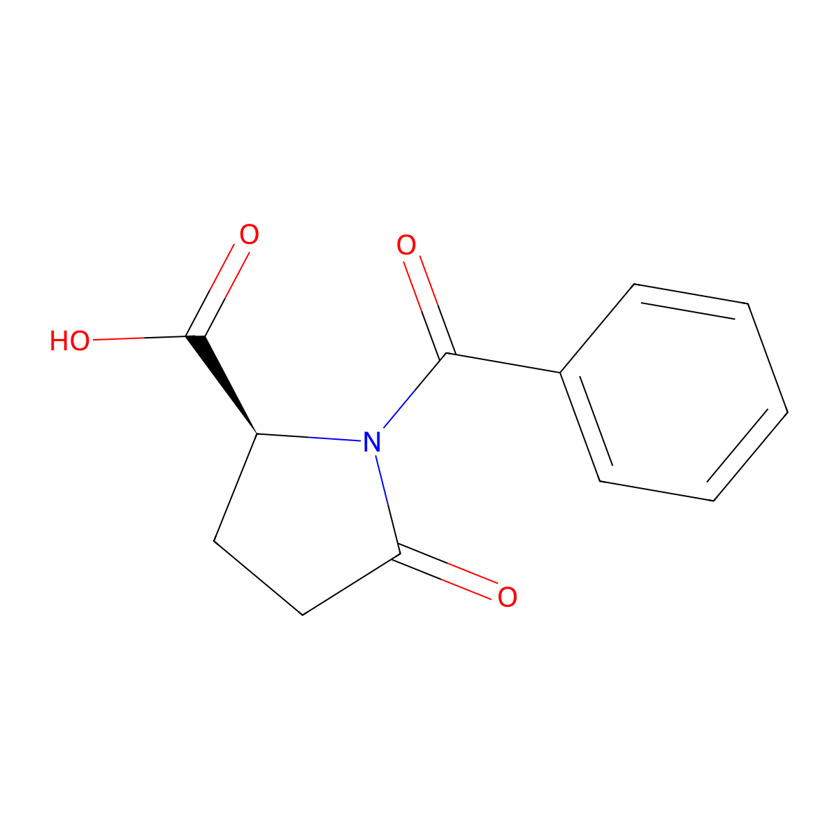 1-Benzoyl-5-oxo-L-proline molecular structure, CAS 80687-79-2