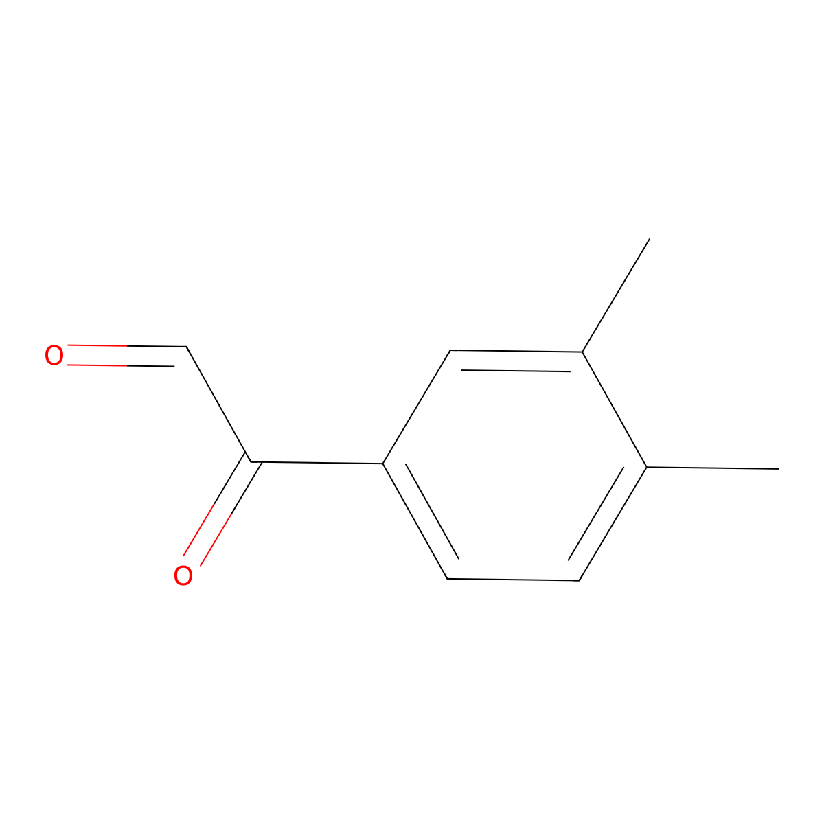 (3,4-Dimethylphenyl)(oxo)acetaldehyde molecular structure, CAS 80688-36-4