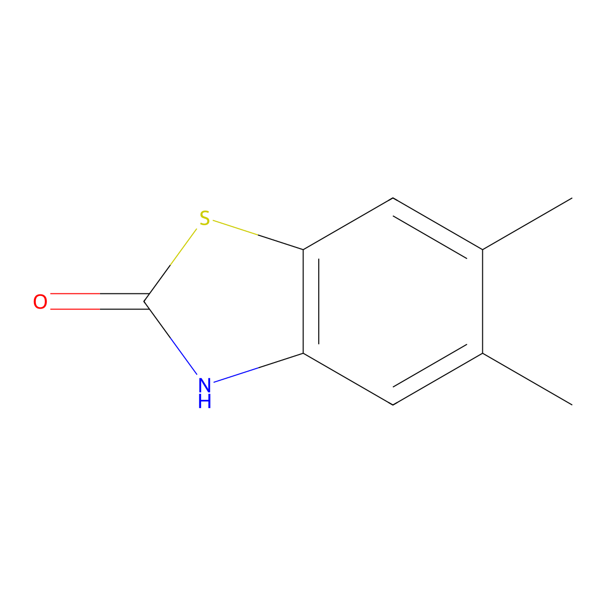 5,6-Dimethylbenzo[d]thiazol-2(3H)-one molecular structure, CAS 80689-20-9
