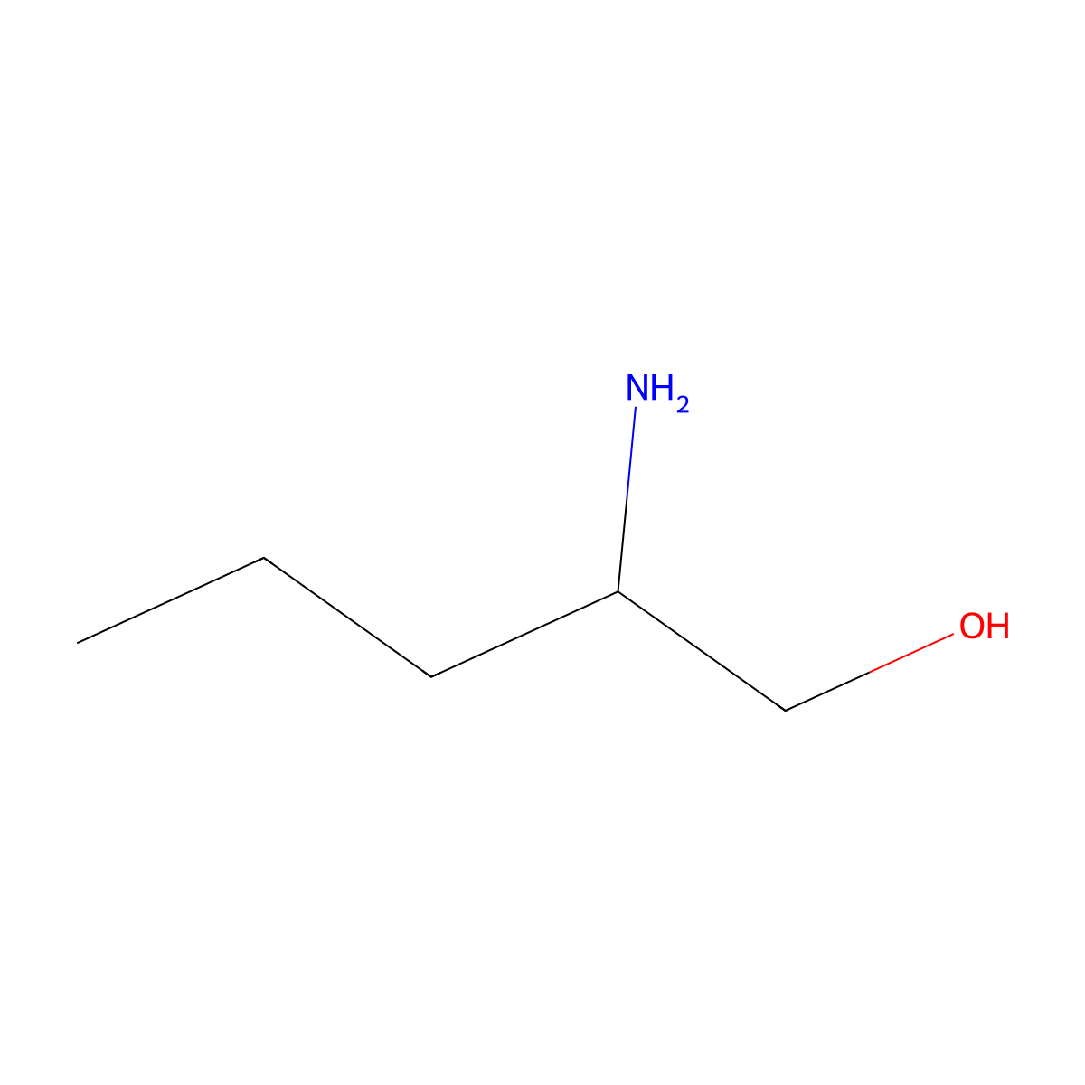 (2R)-2-aminopentan-1-ol molecular structure, CAS 80696-30-6