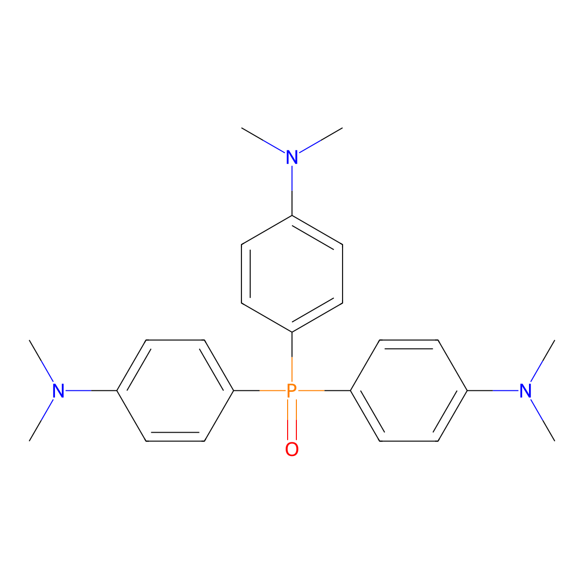 Tris(4-dimethylaminophenyl)phosphine oxide molecular structure, CAS 807-20-5