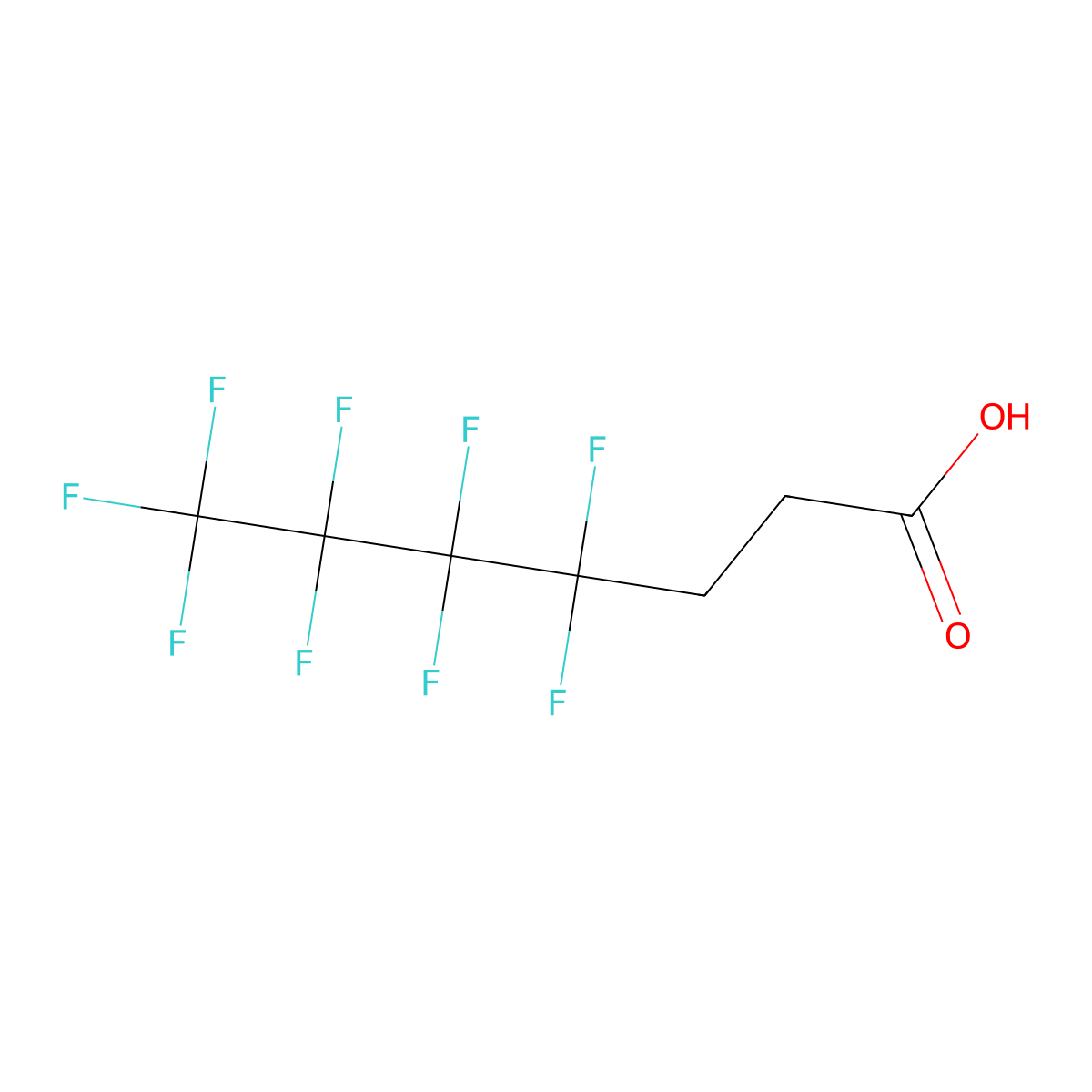 2H,2H,3H,3H-Perfluoroheptanoic acid molecular structure, CAS 80705-13-1