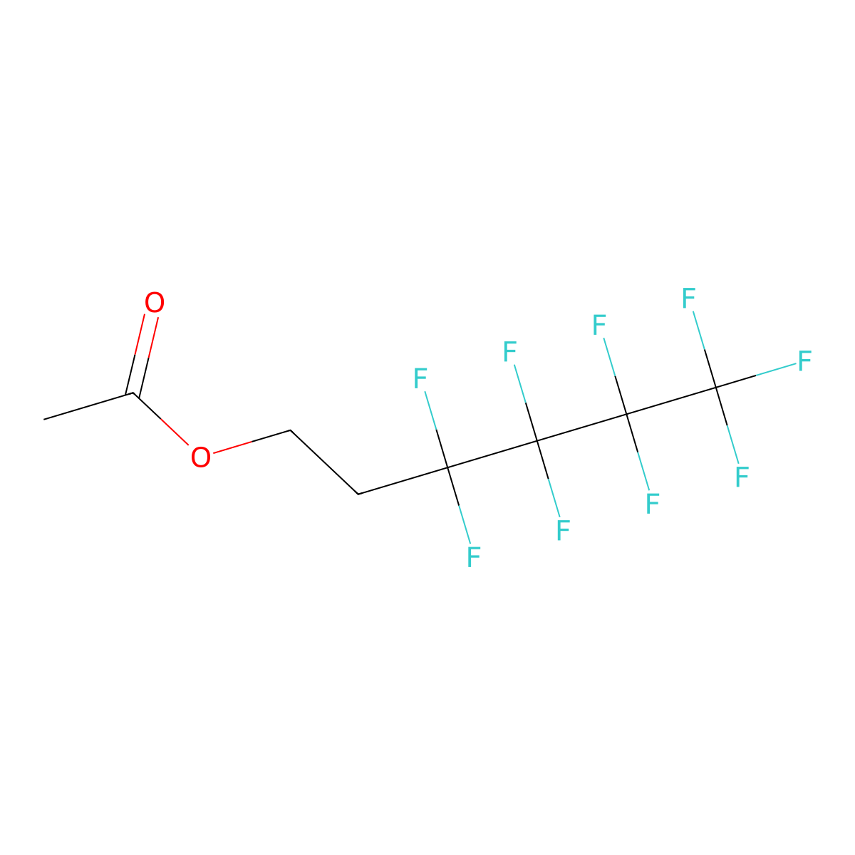 2-Perfluorobutylethyl acetate molecular structure, CAS 80705-15-3