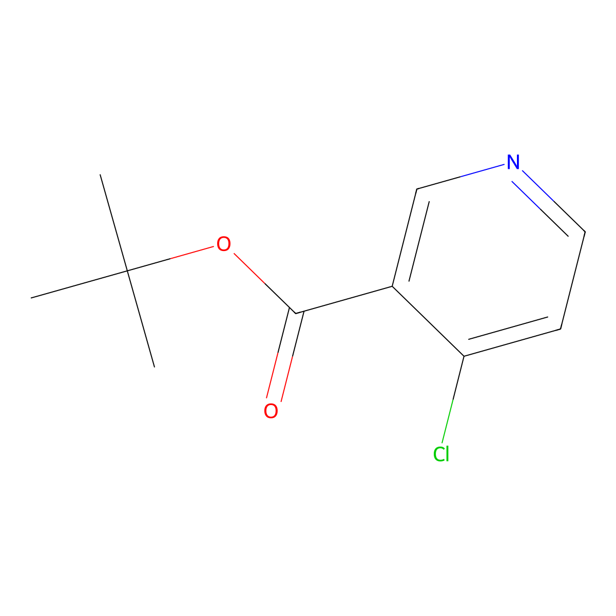 tert-Butyl 4-chloronicotinate molecular structure, CAS 80706-26-9
