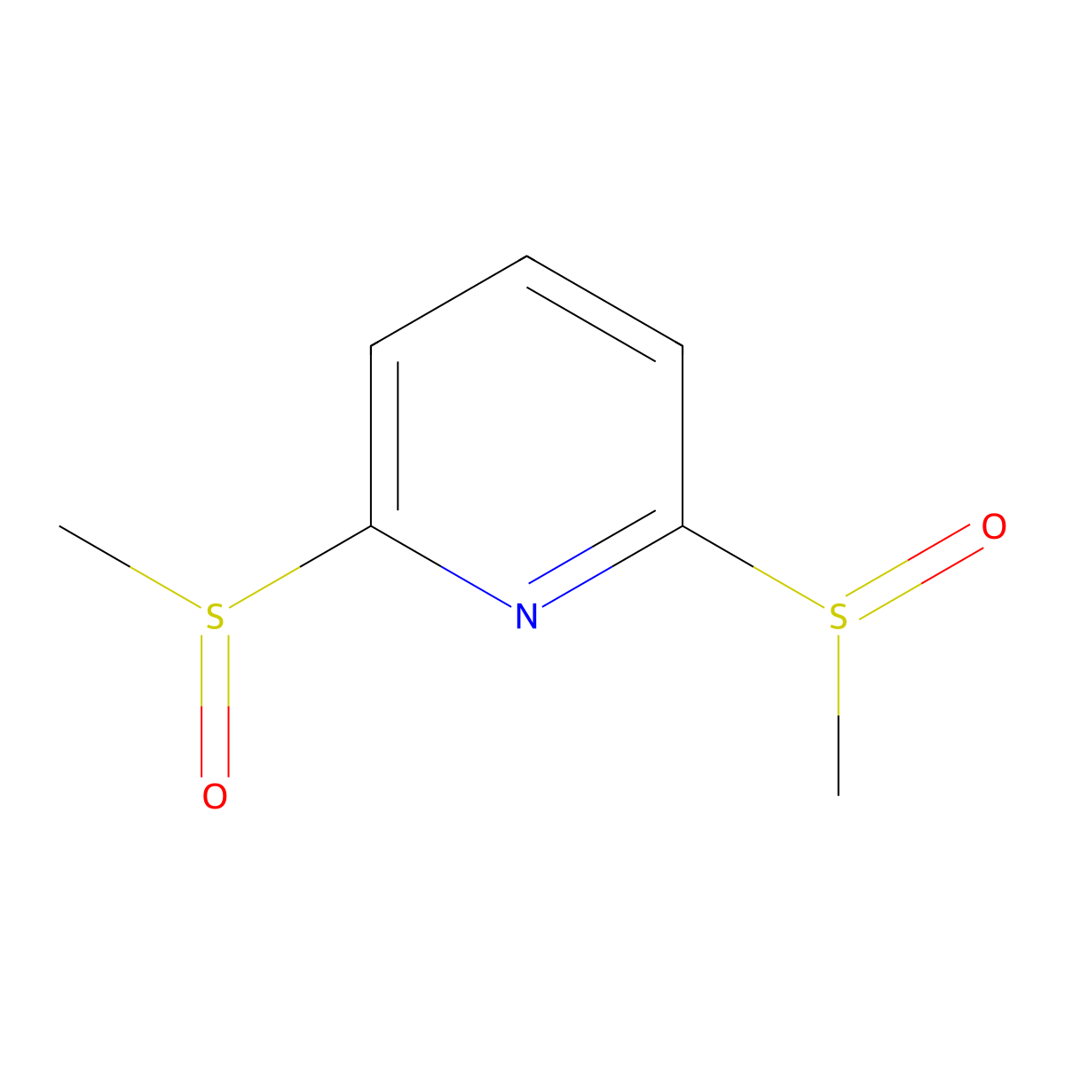 2,6-Bis(methylsulfinyl)pyridine molecular structure, CAS 80710-22-1