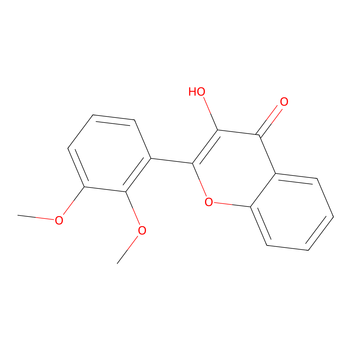 2',3'-Dimethoxy-3-hydroxyflavone molecular structure, CAS 80710-38-9