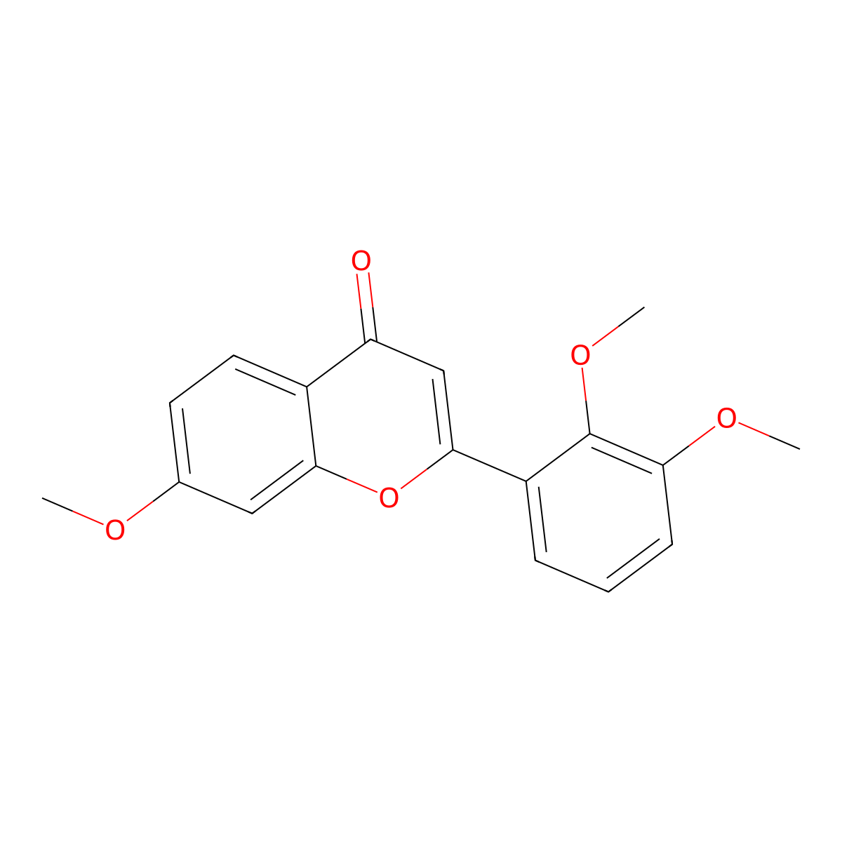 7,2',3'-Trimethoxyflavone molecular structure, CAS 80710-39-0