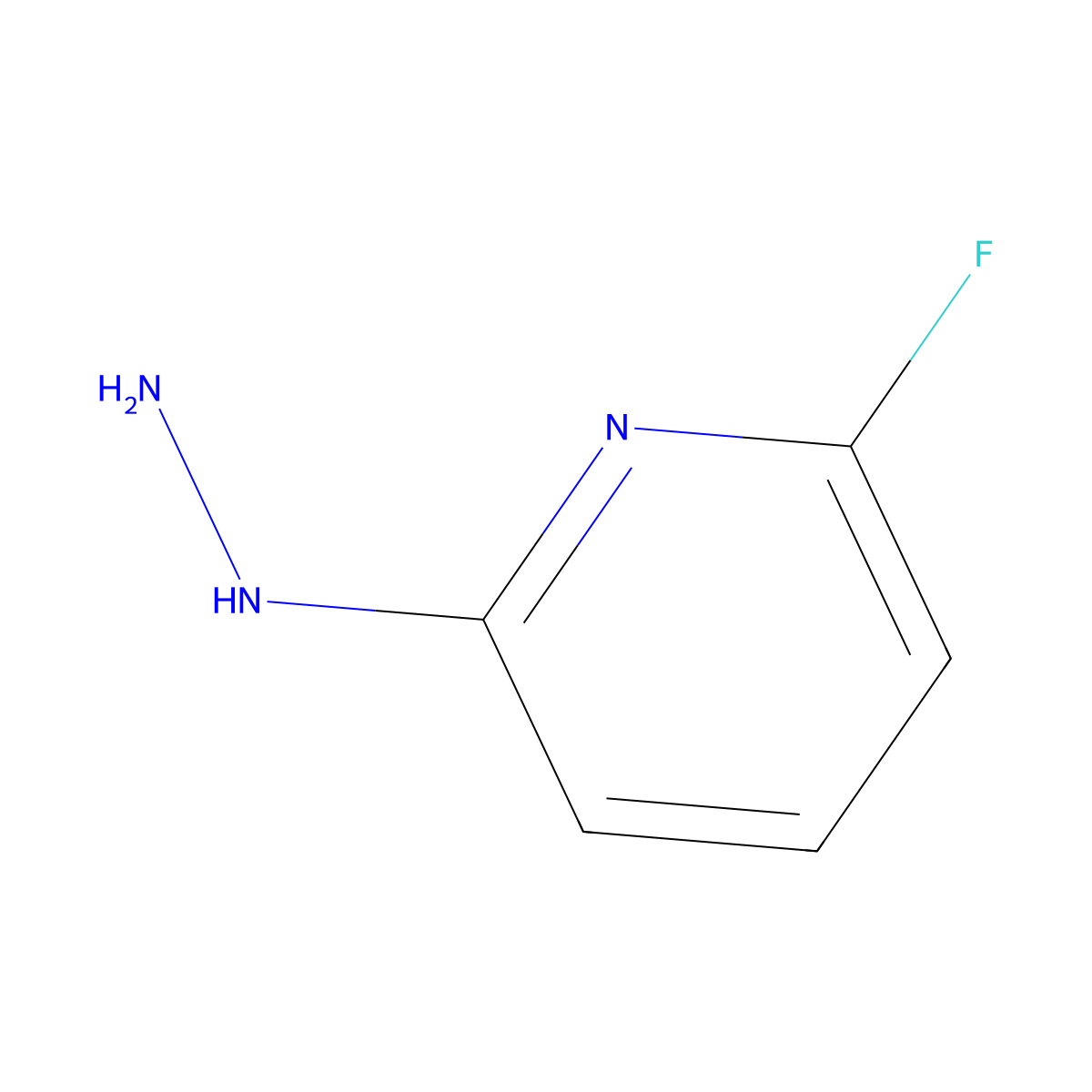 2-Fluoro-6-hydrazinylpyridine molecular structure, CAS 80714-39-2