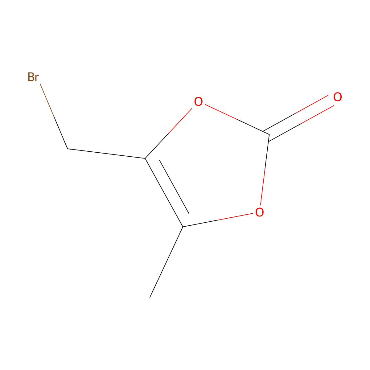 4-(Bromomethyl)-5-methyl-1,3-dioxol-2-one molecular structure, CAS 80715-22-6