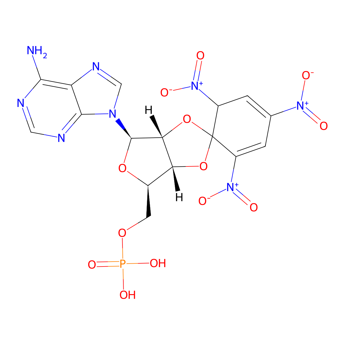 2',3'-O-Trinitrophenyl-adenosine-5'-monophosphate triethylammonium salt molecular structure, CAS 807261-75-2