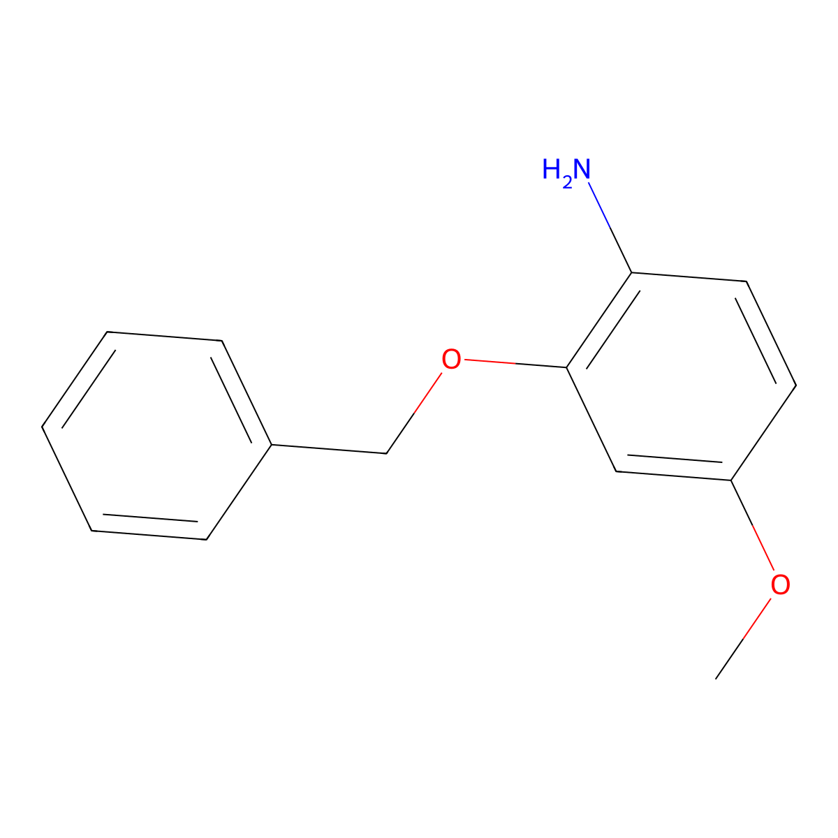 2-(Benzyloxy)-4-methoxyaniline molecular structure, CAS 807266-13-3