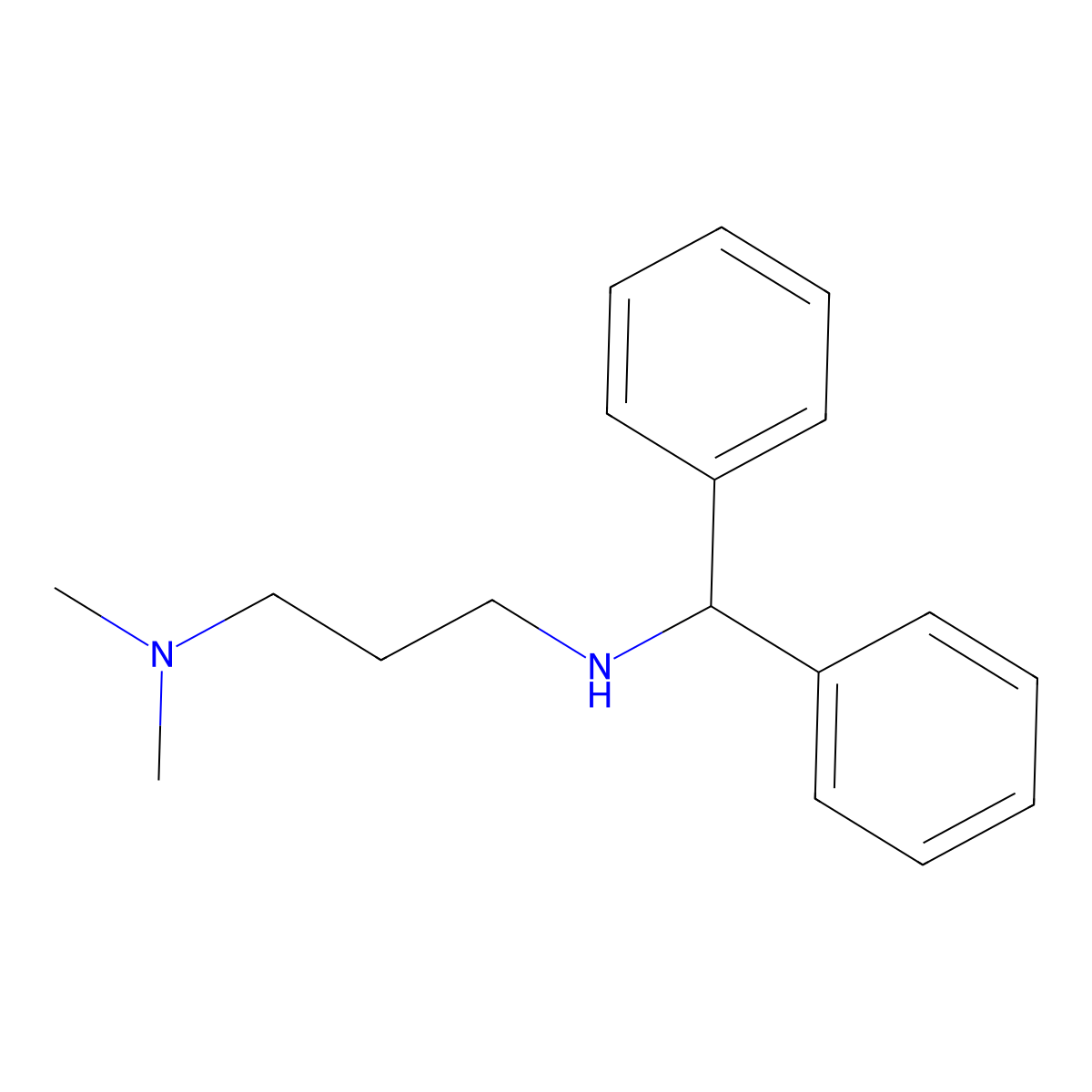 [3-(Dimethylamino)propyl](diphenylmethyl)amine molecular structure, CAS 807277-01-6