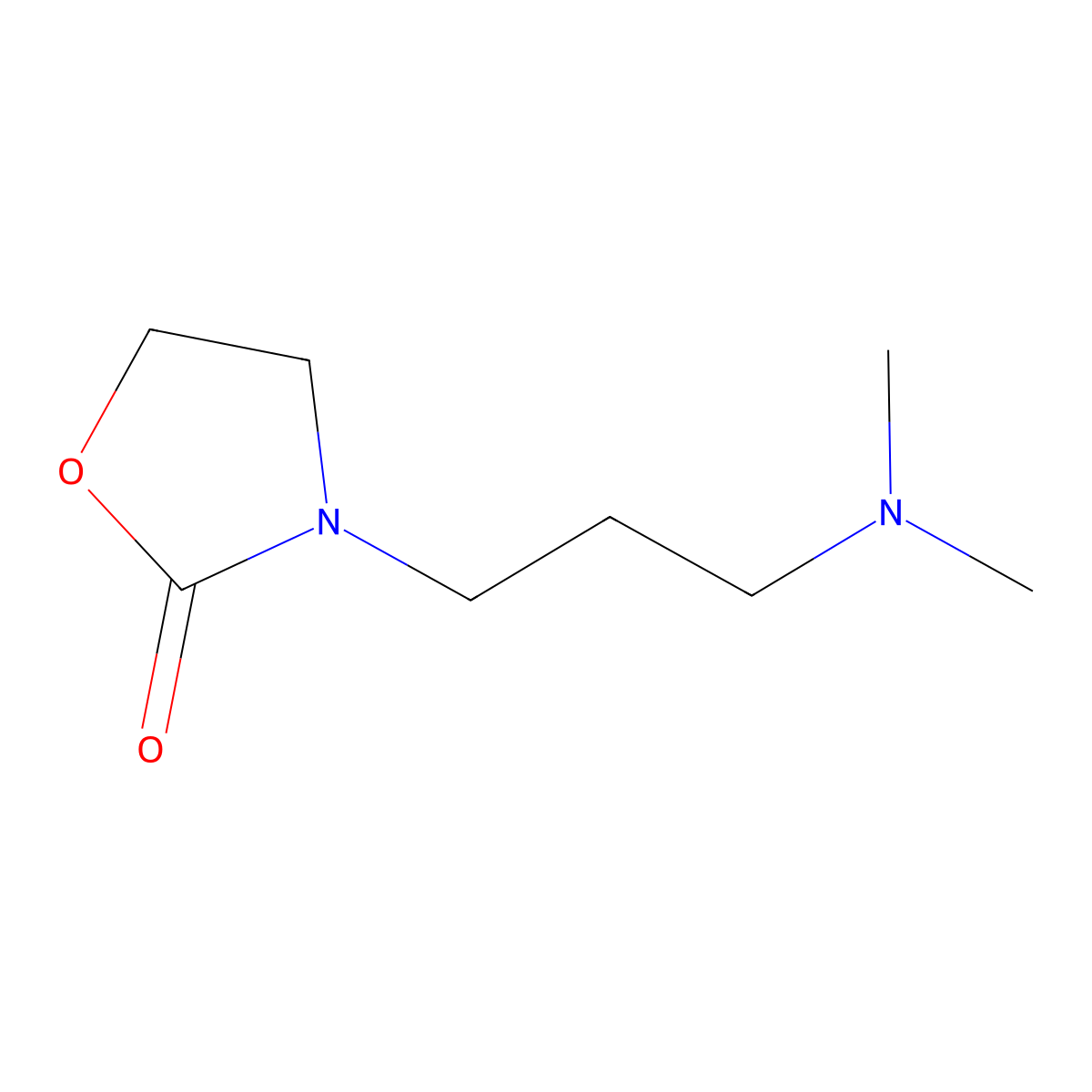 3-[3-(Dimethylamino)propyl]-1,3-oxazolidin-2-one molecular structure, CAS 807290-95-5