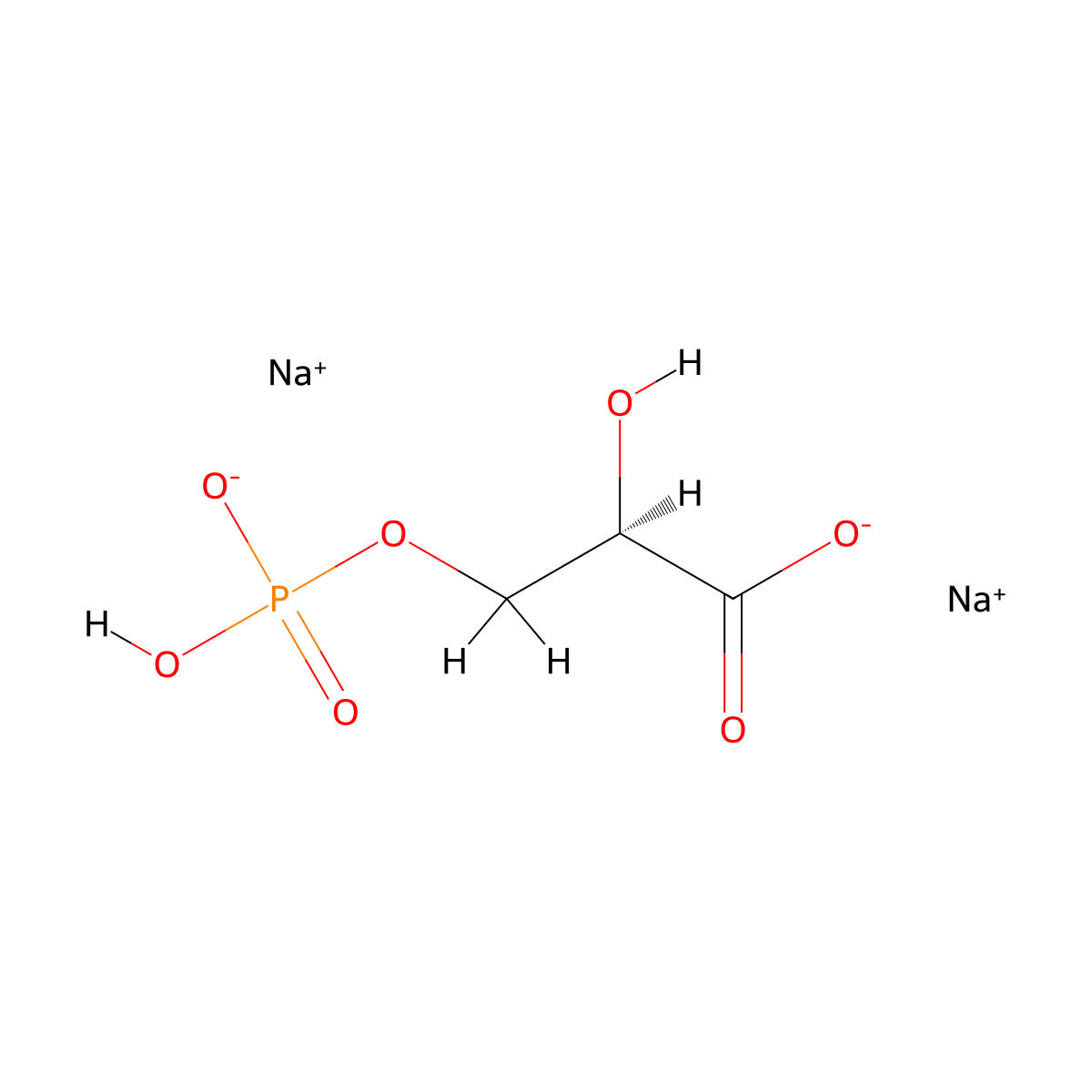 d-(-)-3-phosphoglyceric acid disodium salt molecular structure, CAS 80731-10-8