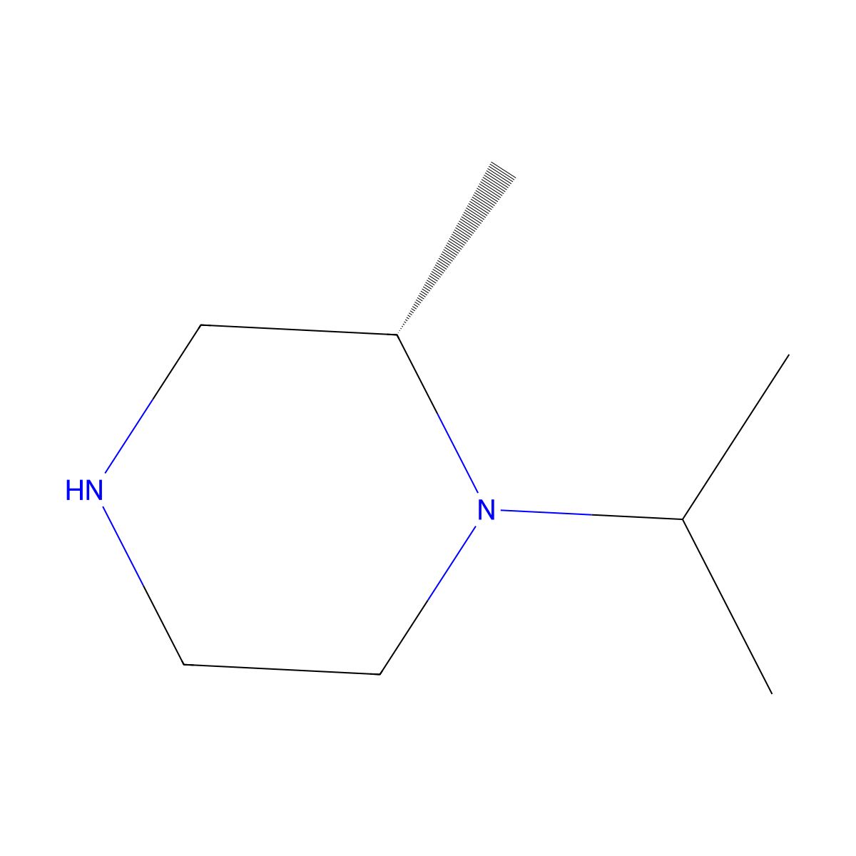 (S)-1-Isopropyl-2-methylpiperazine molecular structure, CAS 807319-94-4