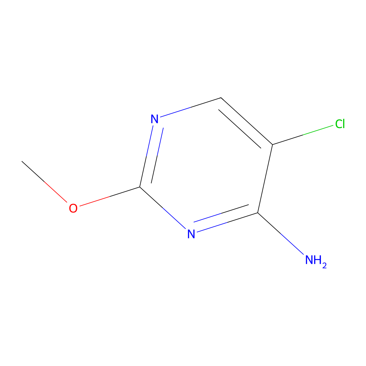 5-Chloro-2-methoxypyrimidin-4-amine molecular structure, CAS 807329-88-0