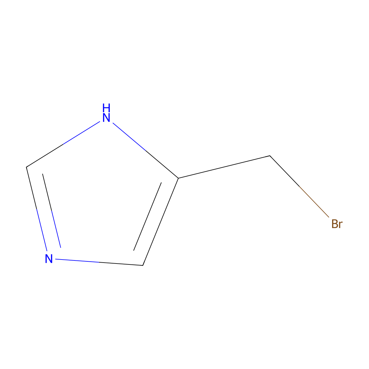 5-(Bromomethyl)-1H-imidazole molecular structure, CAS 80733-10-4