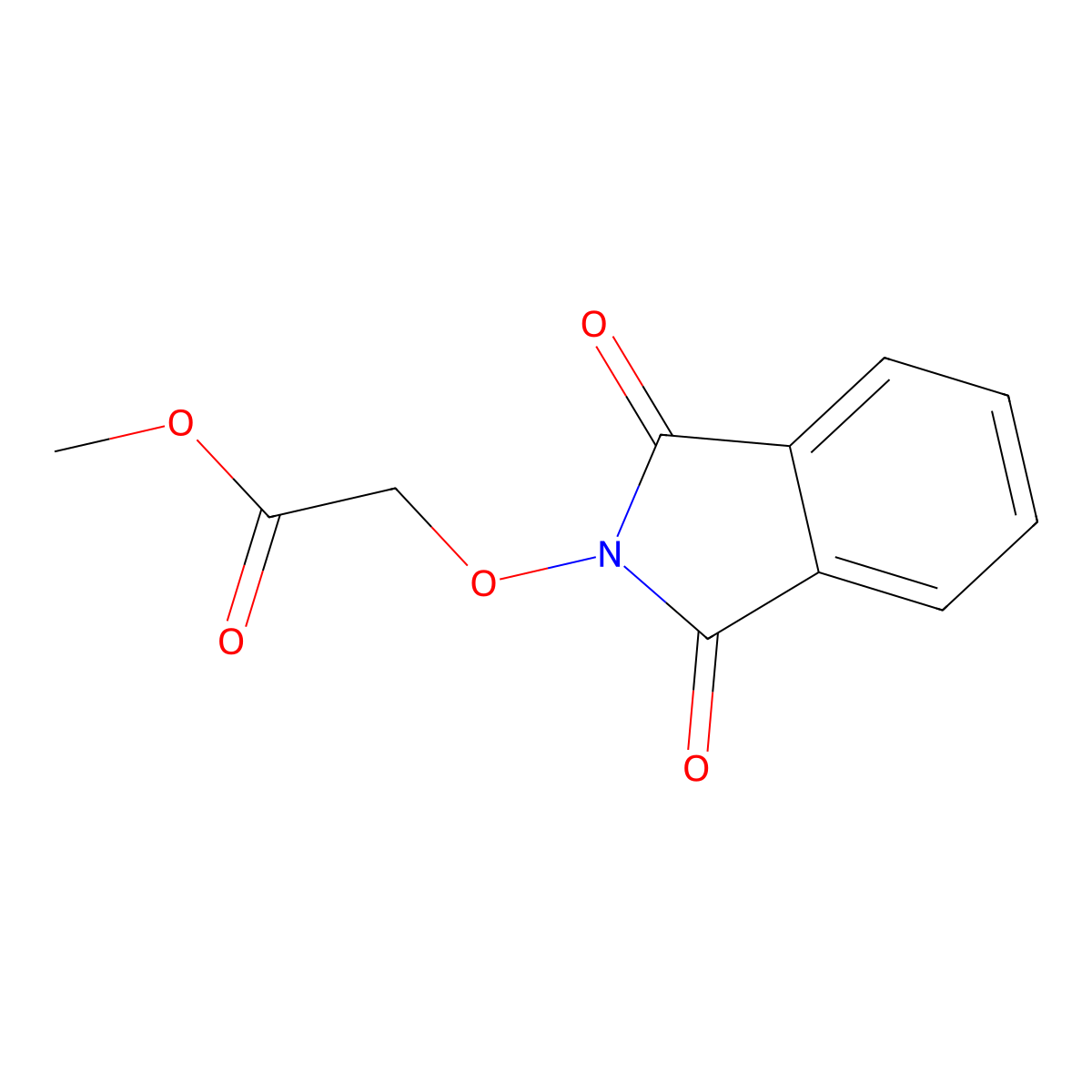 Methyl ((1,3-dioxo-1,3-dihydro-2H-isoindol-2-YL)oxy)acetate molecular structure, CAS 80733-98-8