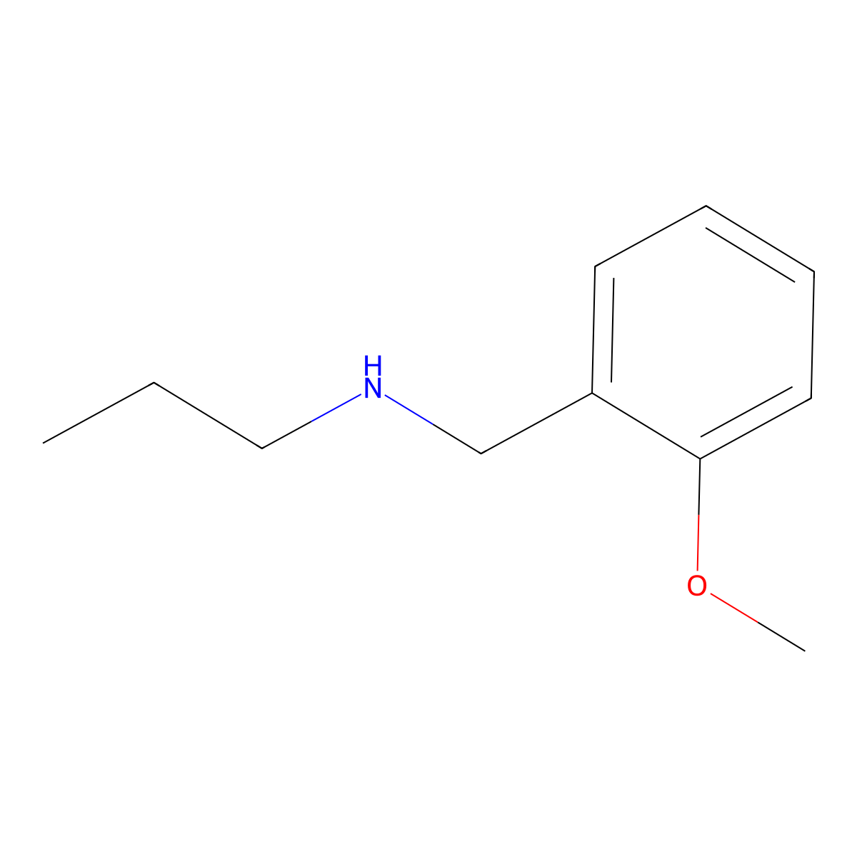 N-(2-Methoxybenzyl)propan-1-amine molecular structure, CAS 807343-01-7