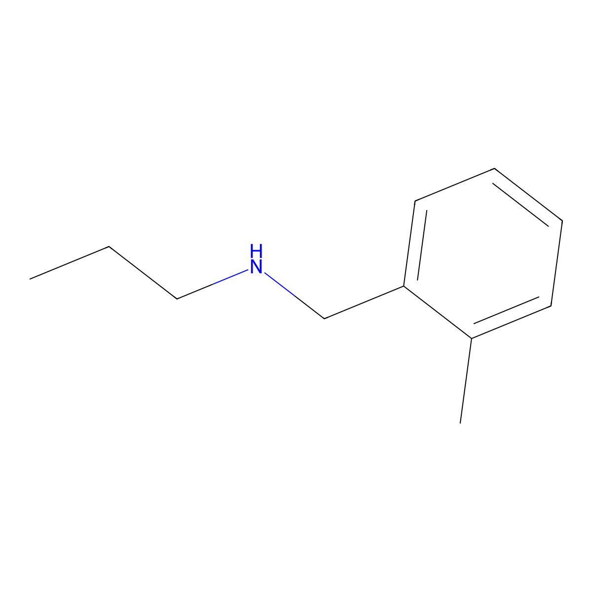 (2-Methylbenzyl)propylamine molecular structure, CAS 807343-02-8