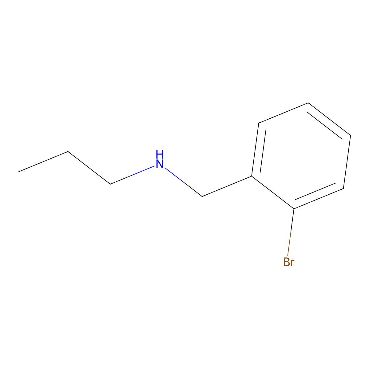 [(2-Bromophenyl)methyl](propyl)amine molecular structure, CAS 807343-04-0