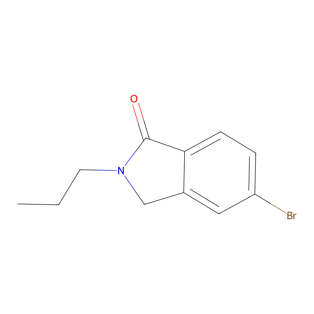 5-Bromo-2-propylisoindolin-1-one molecular structure, CAS 807343-17-5