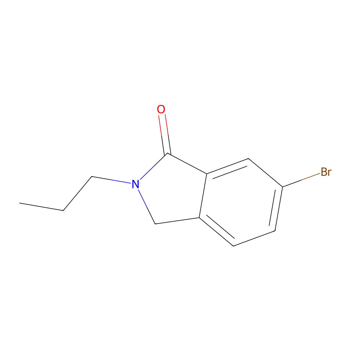 6-Bromo-2-propyl-2,3-dihydro-1H-isoindol-1-one molecular structure, CAS 807343-24-4