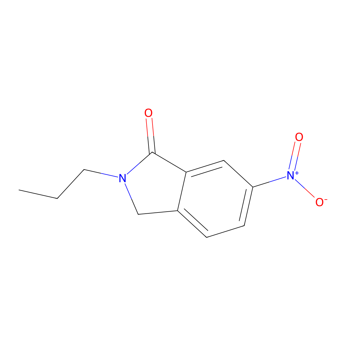 6-Nitro-2-propylisoindolin-1-one molecular structure, CAS 807343-26-6
