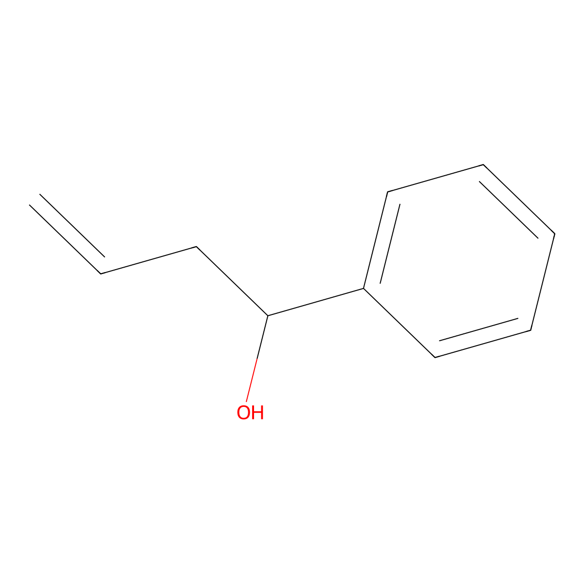 1-Phenylbut-3-en-1-ol molecular structure, CAS 80735-94-0