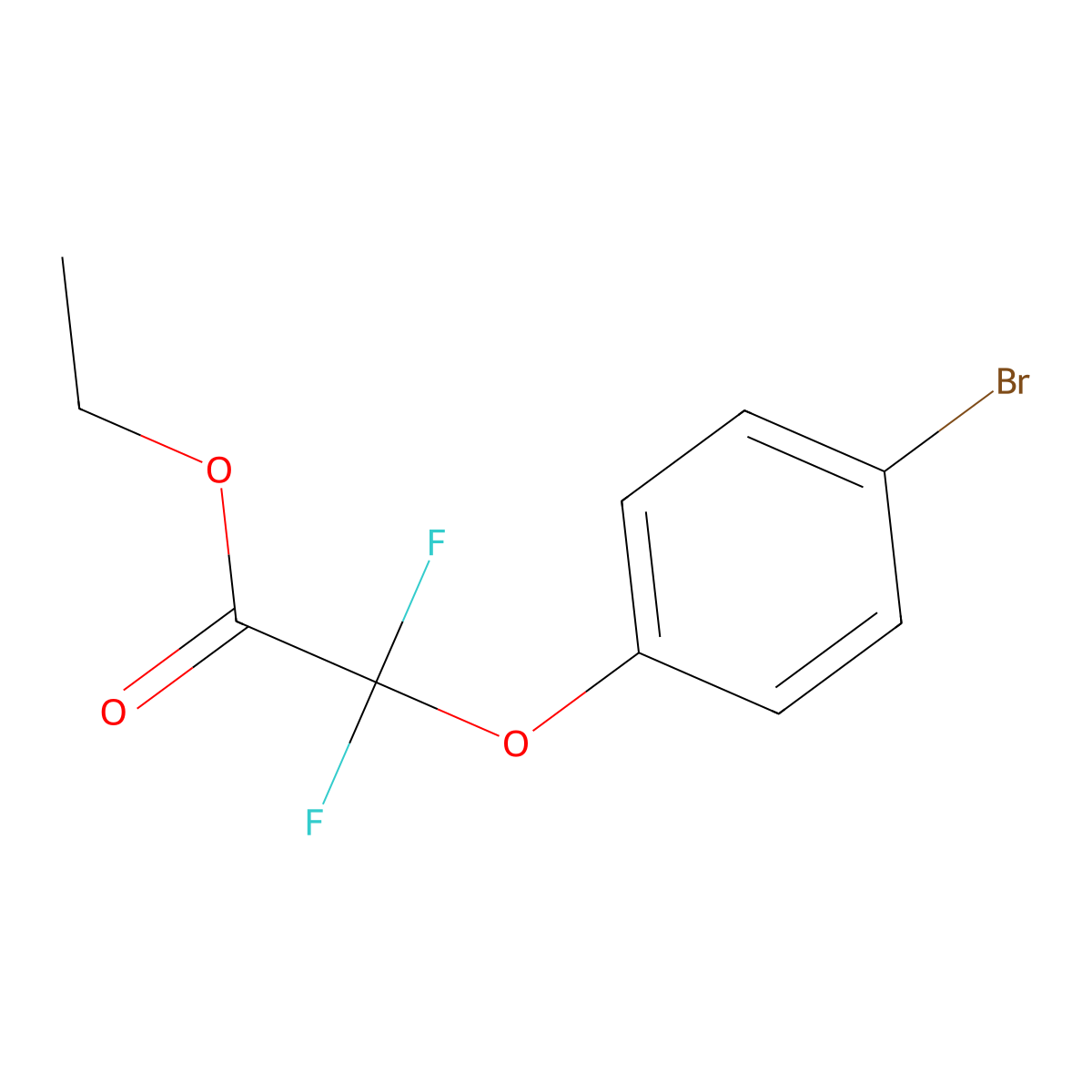 (4-Bromo-phenoxy)-difluoro-acetic acid ethyl ester molecular structure, CAS 807368-45-2