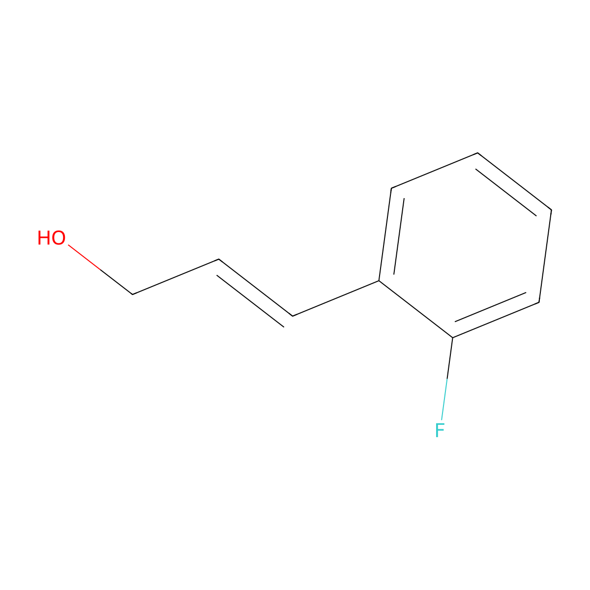 (E)-3-(2-Fluorophenyl)prop-2-EN-1-OL molecular structure, CAS 807369-87-5