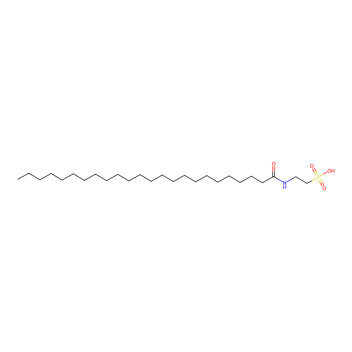N-Lignoceroyl Taurine molecular structure, CAS 807370-75-8
