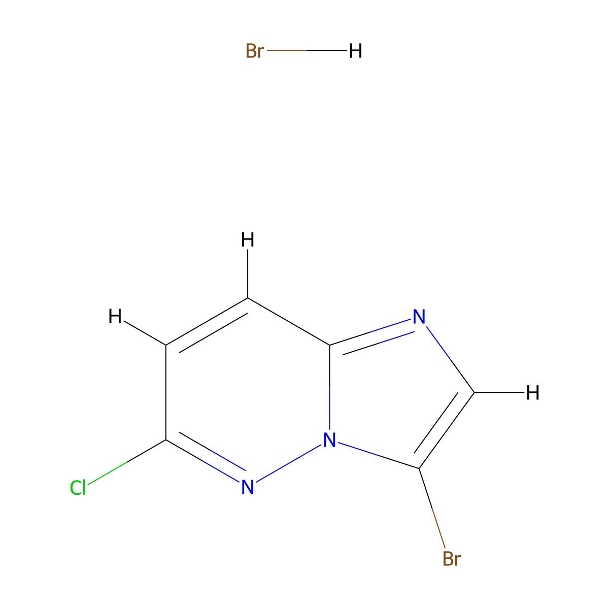 3-Bromo-6-chloroimidazo[1,2-b]pyridazine hydrobromide molecular structure, CAS 80743-55-1