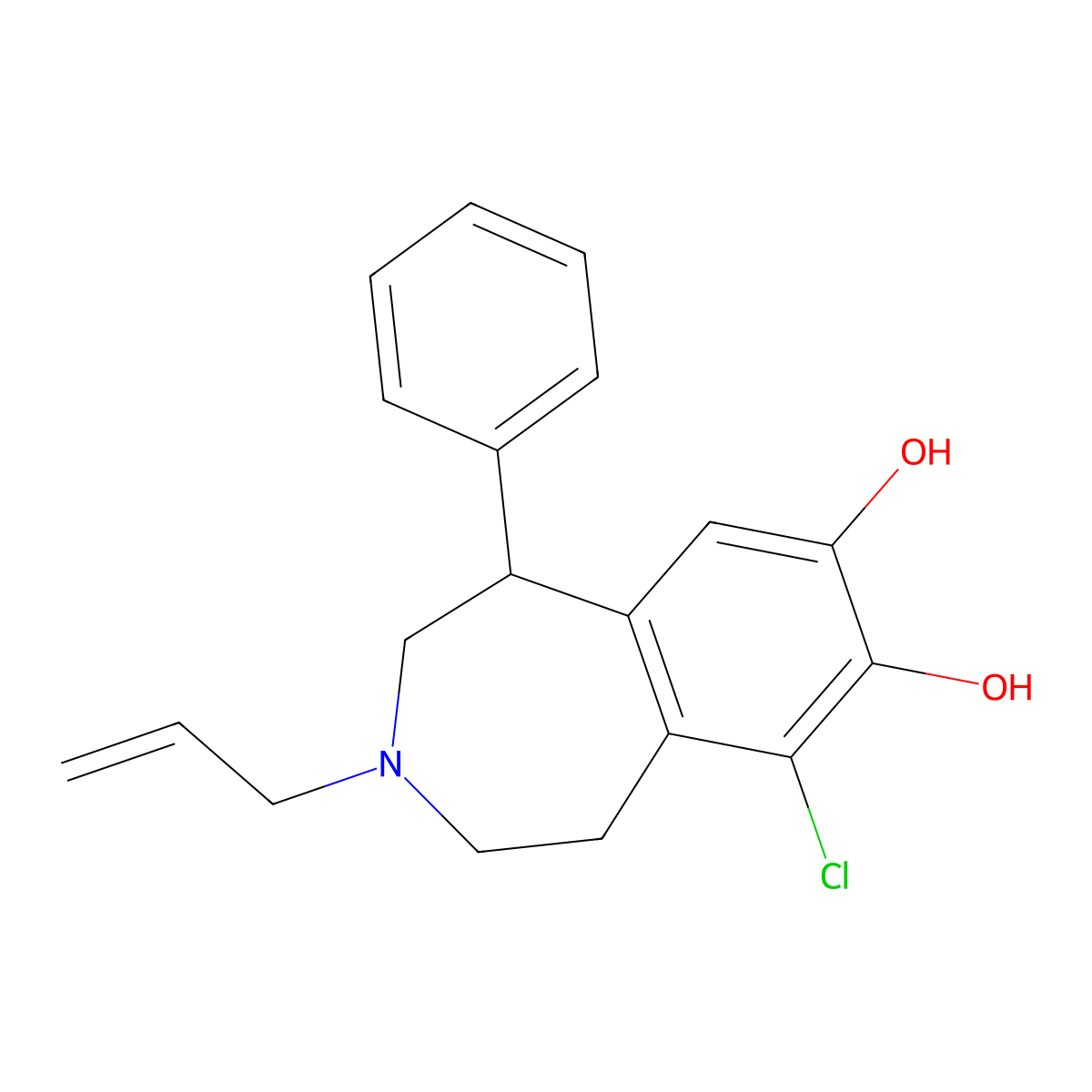 Skf 82958 molecular structure, CAS 80751-65-1